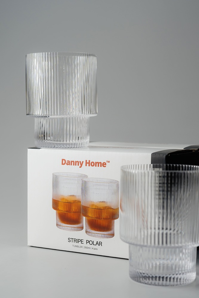 Комплект стаканов Прозрачный Стаканы Стеклянная посуда Для дома Хайболы Стаканы Посуда для напитков HoReCa