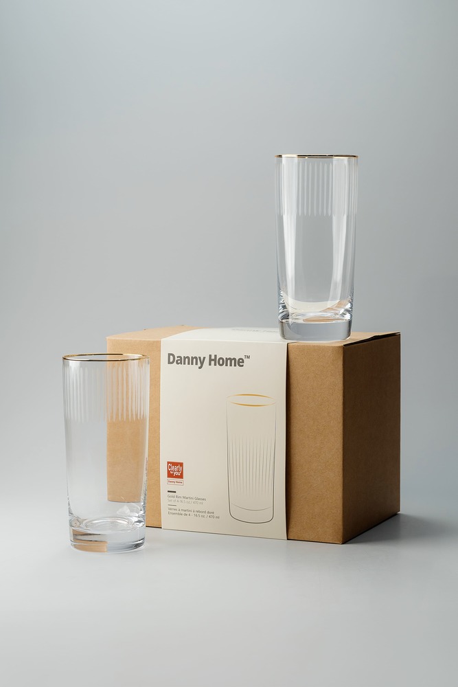 Комплект стаканов Прозрачный Стаканы Стеклянная посуда Для дома Хайболы Стаканы Посуда для напитков HoReCa