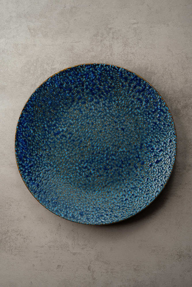 Обеденная тарелка Синий Обеденные тарелки Тарелки Столовая посуда Столовая посуда и предметы сервировки HoReCa