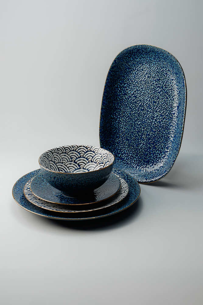 Блюдо Синий Сервировочные блюда Блюда Столовая посуда Столовая посуда и предметы сервировки HoReCa