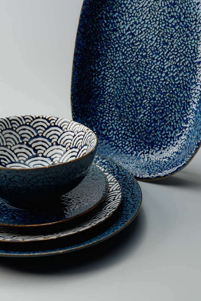 Блюдо Синий Сервировочные блюда Блюда Столовая посуда Столовая посуда и предметы сервировки HoReCa