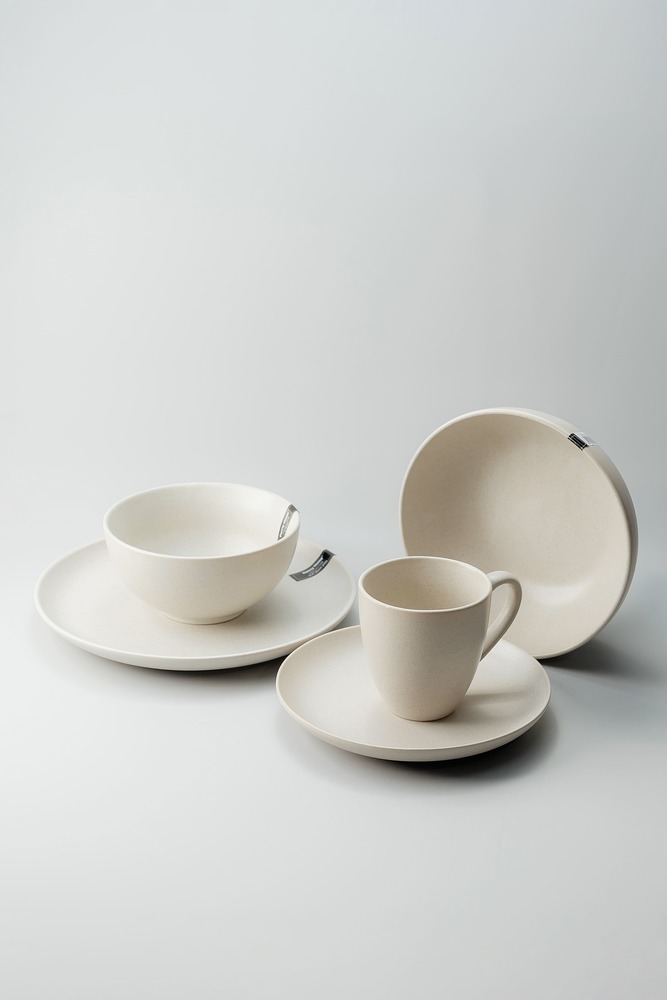 Обеденная тарелка Серый Обеденные тарелки Тарелки Столовая посуда Столовая посуда и предметы сервировки HoReCa