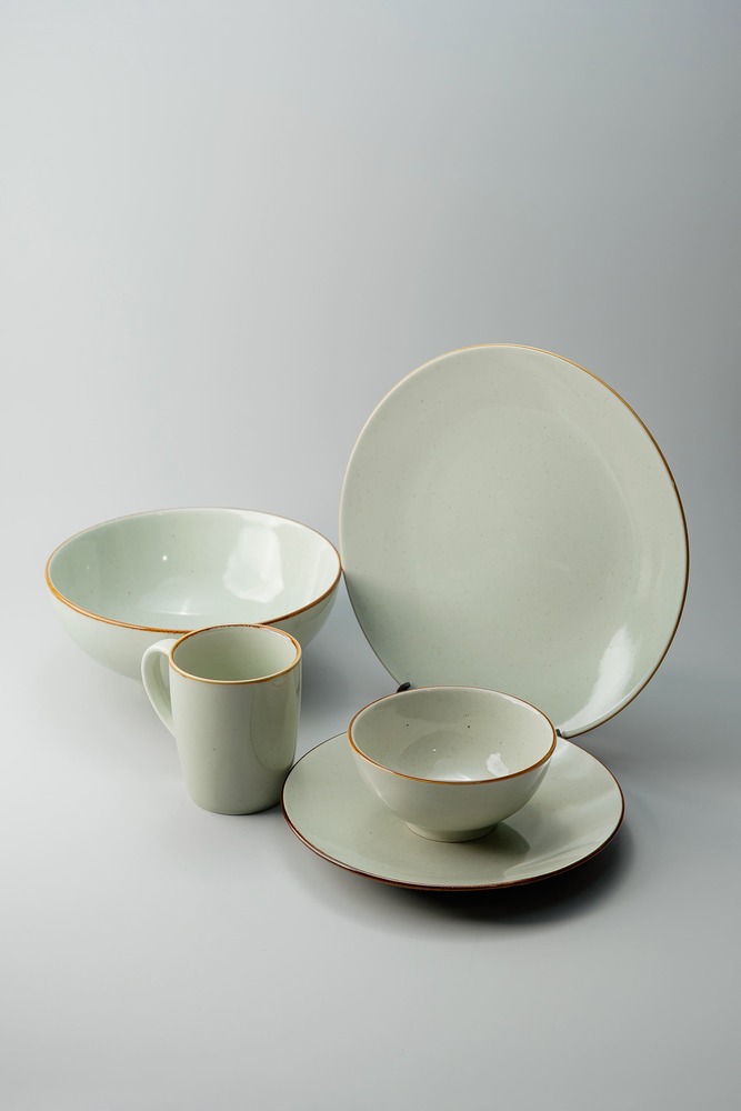 Обеденная тарелка Бирюзовый Обеденные тарелки Тарелки Столовая посуда Столовая посуда и предметы сервировки HoReCa