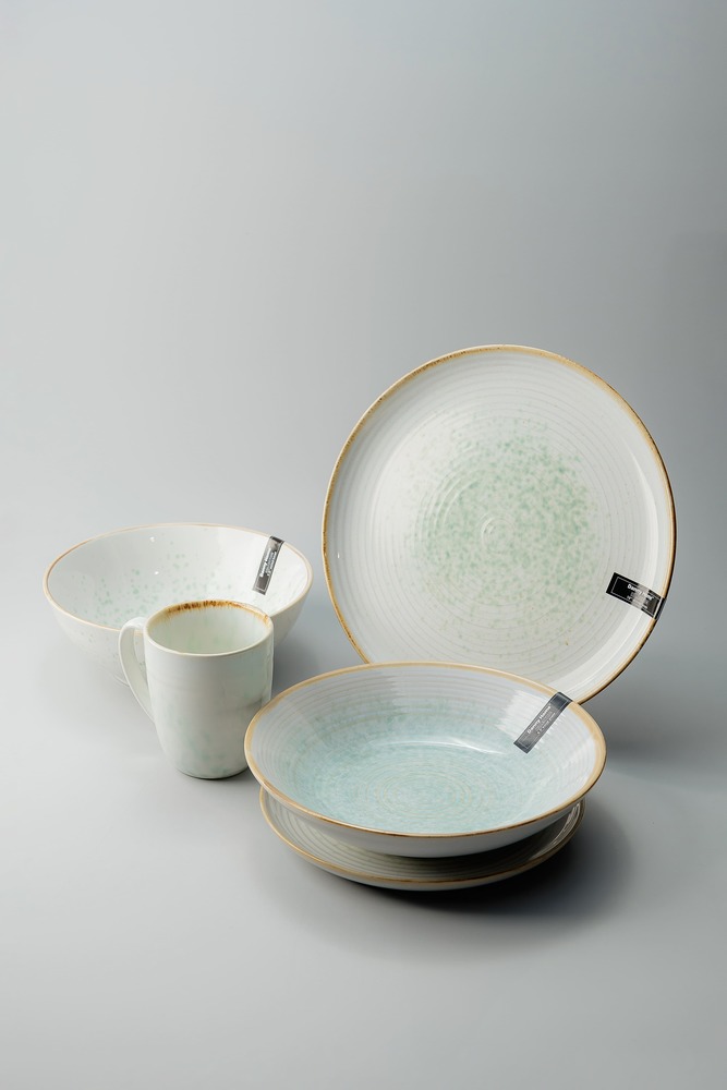 Обеденная тарелка Серый Обеденные тарелки Тарелки Столовая посуда Столовая посуда и предметы сервировки HoReCa