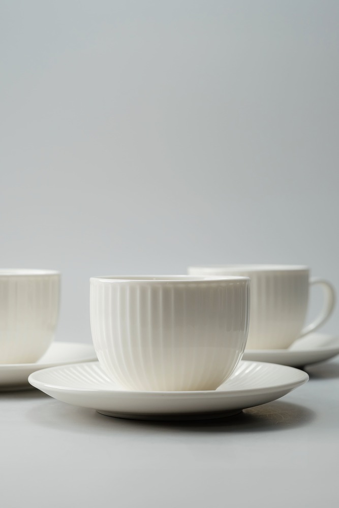 Чайная пара Белый Чайные пары Столовая посуда Столовая Для дома Чайные пары Чашки и кружки Посуда для напитков HoReCa