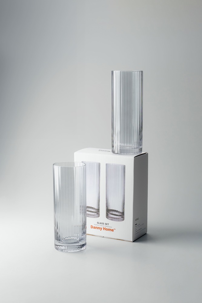 Комплект стаканов Серый Стаканы Стеклянная посуда Для дома Хайболы Стаканы Посуда для напитков HoReCa