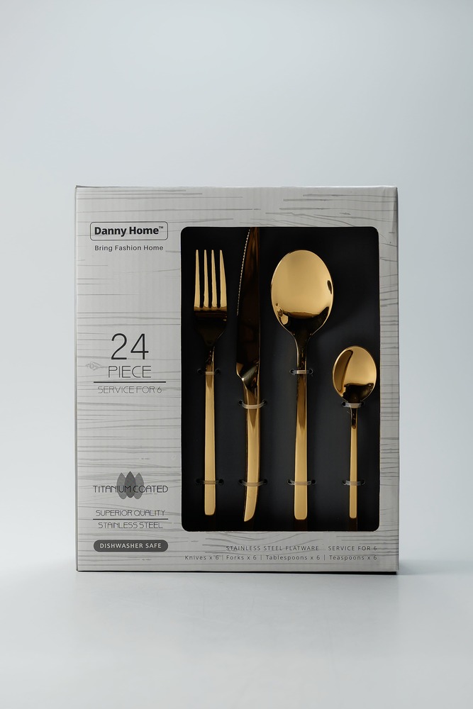 Комплект столовых приборов Золотой Столовые приборы Столовая Для дома