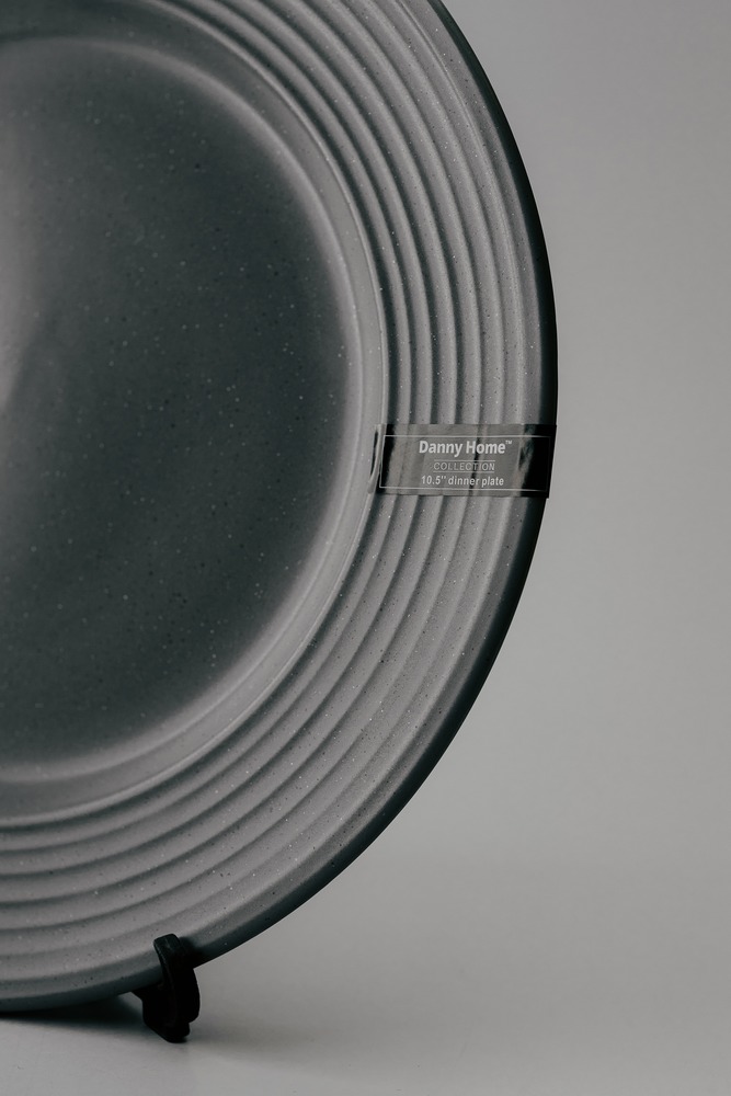 Обеденная тарелка Серый Обеденные тарелки Тарелки Столовая посуда Столовая посуда и предметы сервировки HoReCa