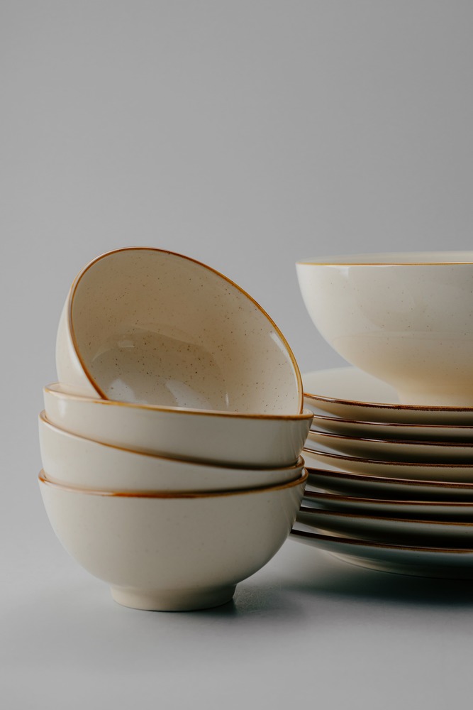 Комплект из 13 предметов на 4 персоны Бежевый Наборы посуды Столовая посуда Столовая Для дома