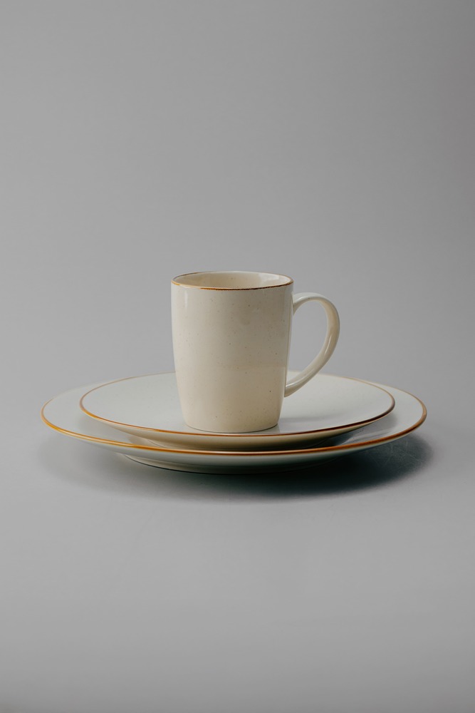 Комплект из 18 предметов на 6 персон Бежевый Наборы посуды Столовая посуда Столовая Для дома