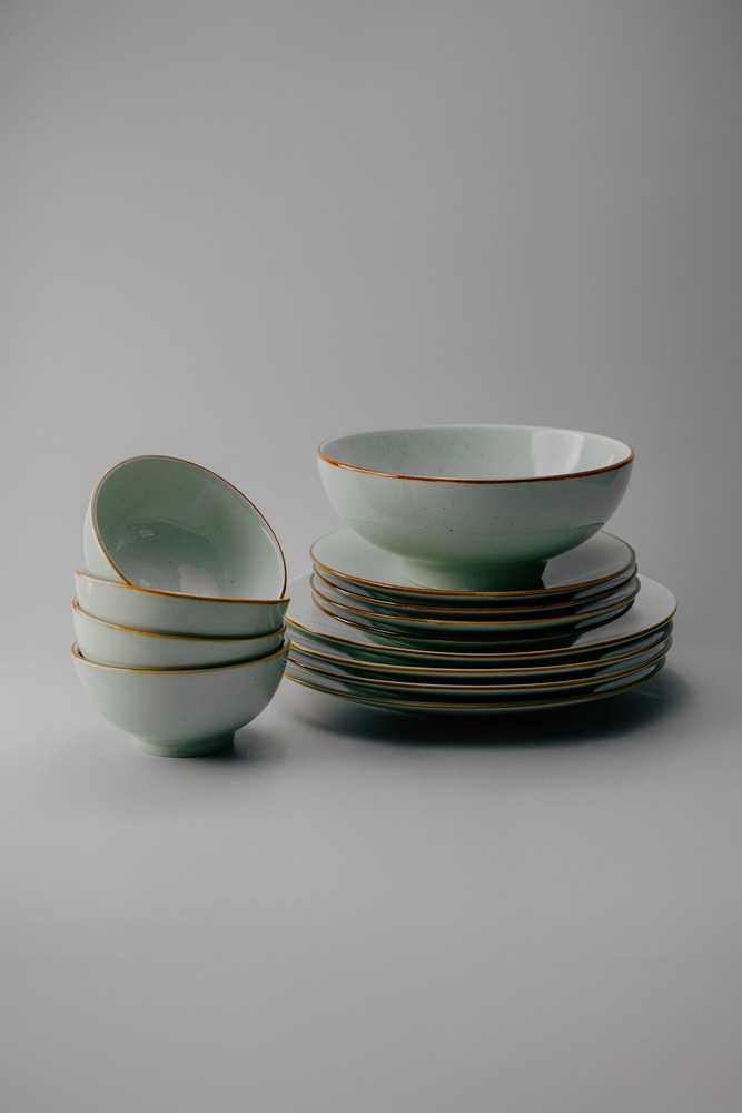 Комплект из 19 предметов на 6 персон Бежевый Наборы посуды Столовая посуда Столовая Для дома