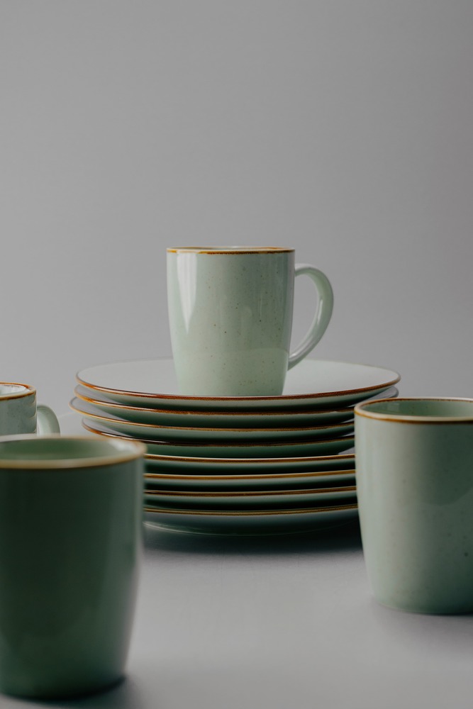 Комплект из 18 предметов на 6 персон Серый Наборы посуды Столовая посуда Столовая Для дома