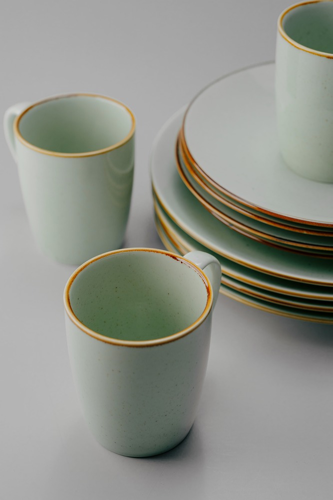 Комплект из 18 предметов на 6 персон Серый Наборы посуды Столовая посуда Столовая Для дома