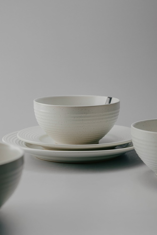 Комплект из 12 предметов на 4 персоны Серый Наборы посуды Столовая посуда Столовая Для дома