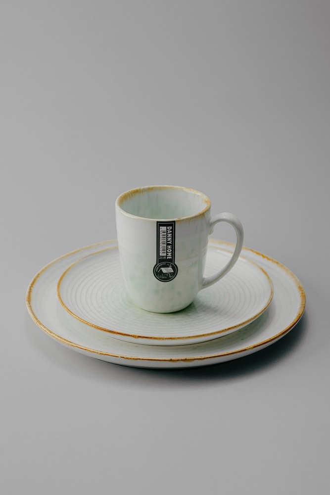 Комплект из 12 предметов на 4 персоны Бирюзовый Наборы посуды Столовая посуда Столовая Для дома