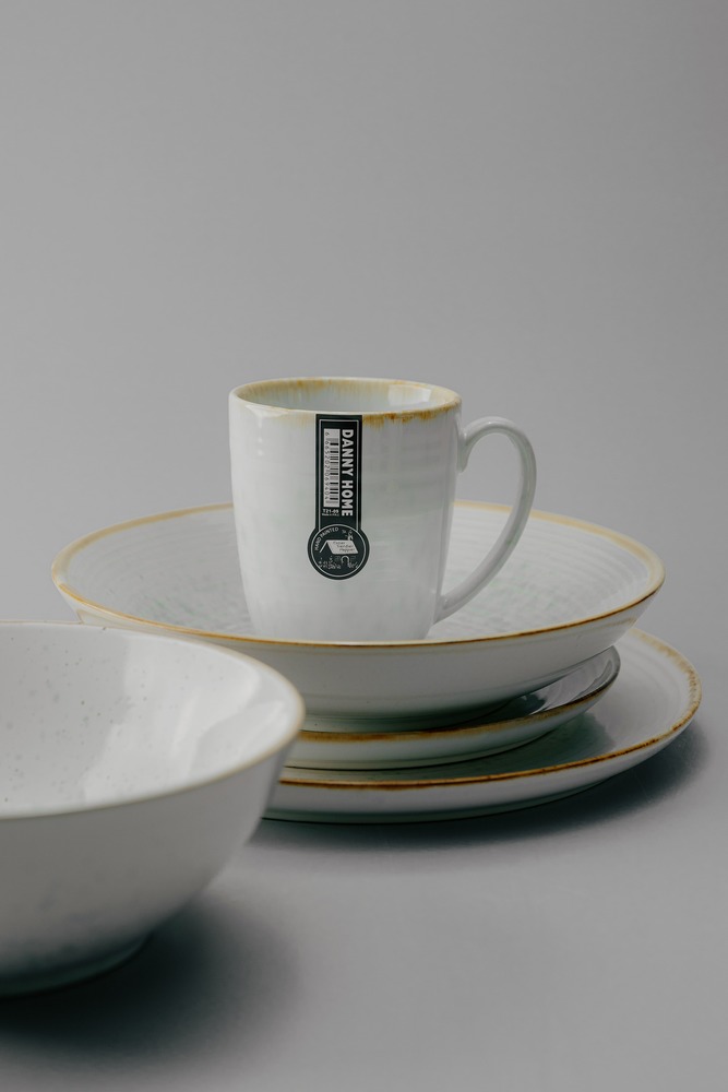 Комплект из 17 предметов на 4 персоны Бирюзовый Наборы посуды Столовая посуда Столовая Для дома