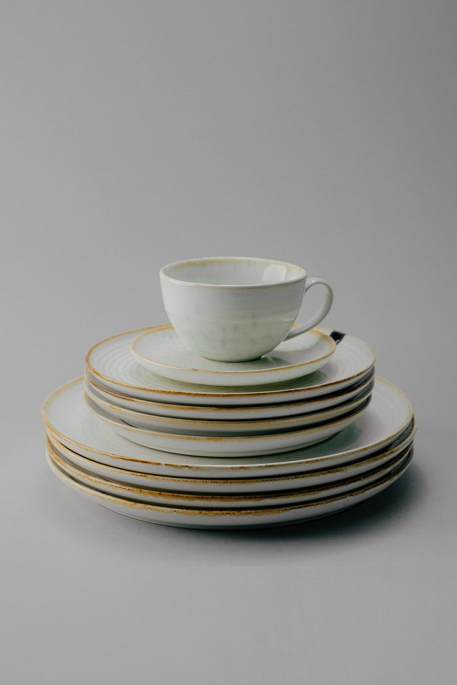 Комплект из 24 предмета на 6 персон Бирюзовый Наборы посуды Столовая посуда Столовая Для дома