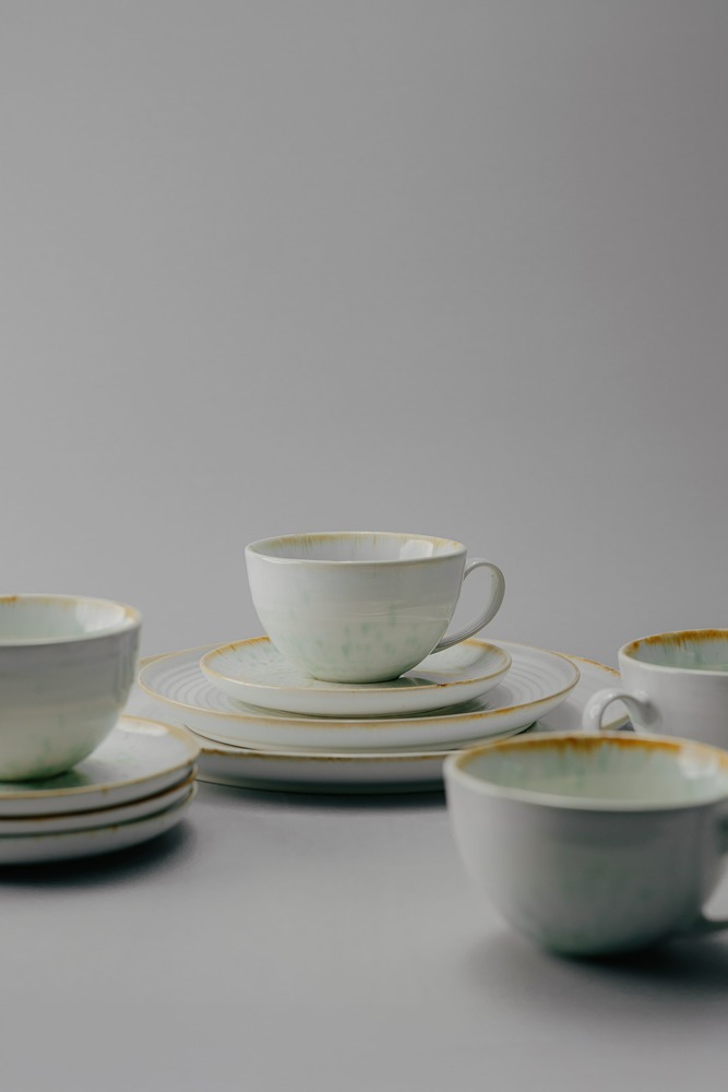 Комплект из 24 предмета на 6 персон Бирюзовый Наборы посуды Столовая посуда Столовая Для дома