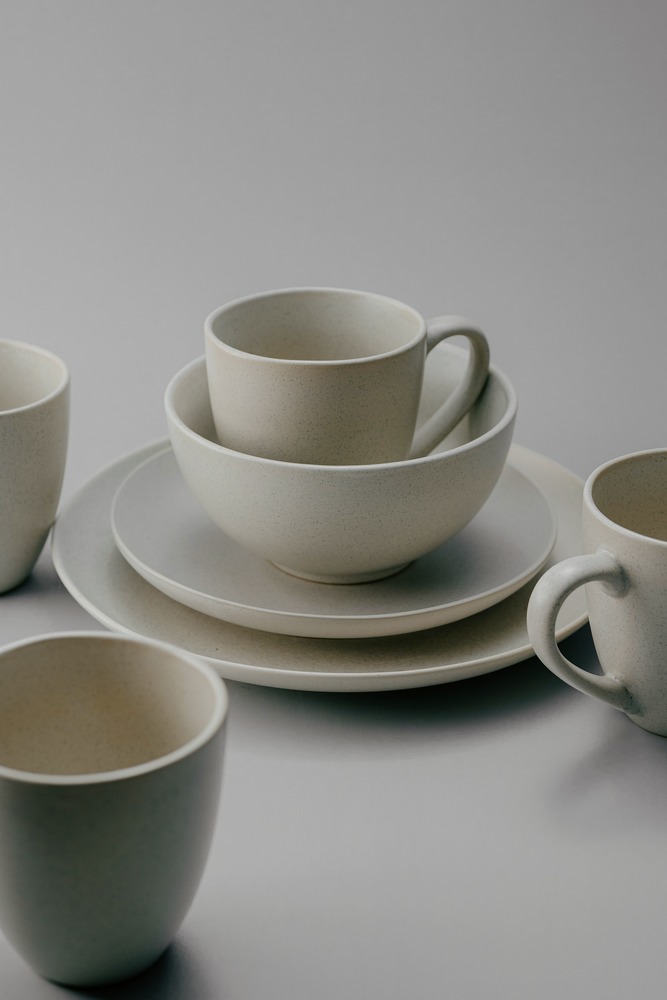 Комплект из 16 предметов на 4 персоны Серый Наборы посуды Столовая посуда Столовая Для дома