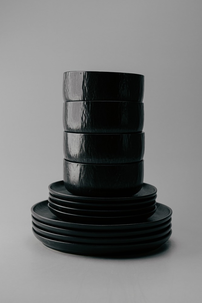 Комплект из 18 предметов на 6 персон Черный Наборы посуды Столовая посуда Столовая Для дома