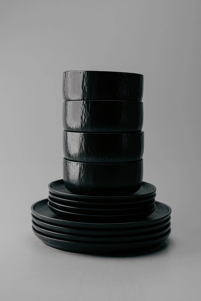 Комплект из 18 предметов на 6 персон Черный Наборы посуды Столовая посуда Столовая Для дома