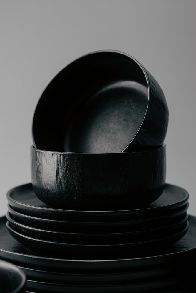 Комплект из 18 предметов на 6 персон Черный Наборы посуды Столовая посуда Столовая Для дома