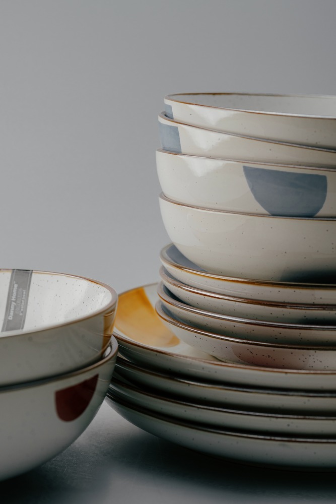 Комплект из 32 предметов на 6 персон Серый Наборы посуды Столовая посуда Столовая Для дома