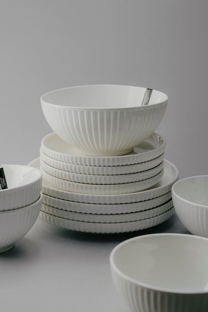 Комплект из 13 предметов на 4 персоны Белый Наборы посуды Столовая посуда Столовая Для дома
