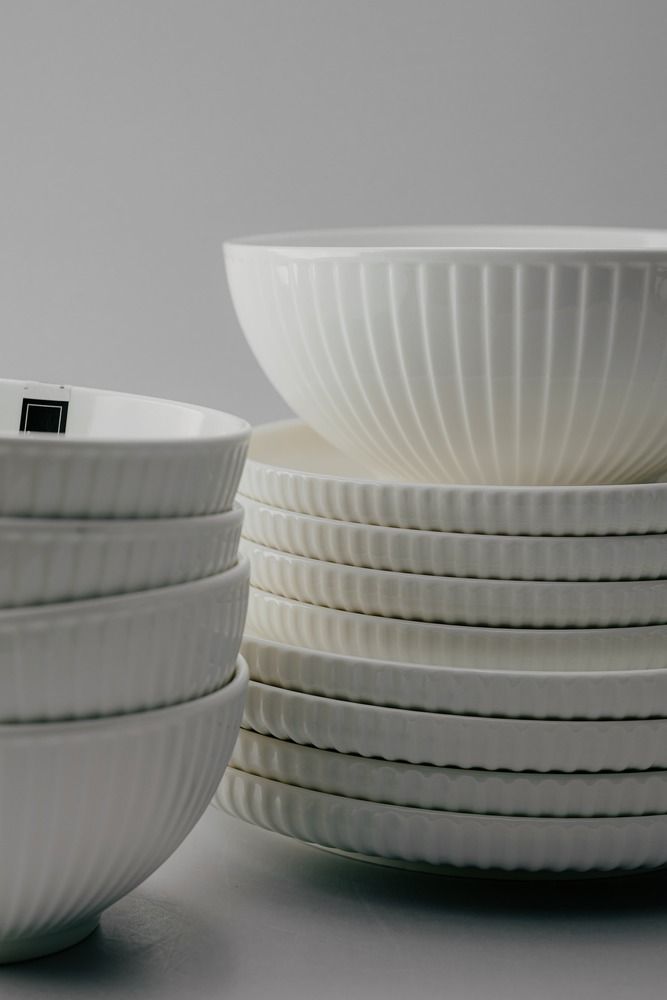 Комплект из 19 предметов на 6 персон Белый Наборы посуды Столовая посуда Столовая Для дома