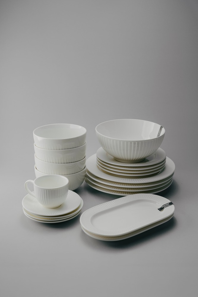 Комплект из 33 предметов на 6 персон Белый Наборы посуды Столовая посуда Столовая Для дома