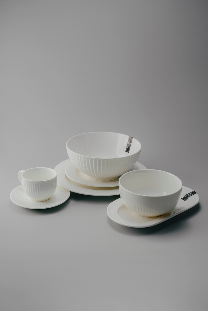 Комплект из 33 предметов на 6 персон Белый Наборы посуды Столовая посуда Столовая Для дома