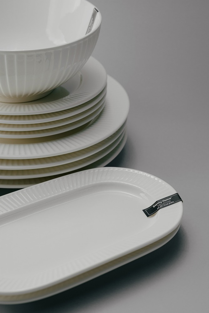 Комплект из 33 предметов на 6 персон Белый Наборы посуды Столовая посуда Столовая Для дома