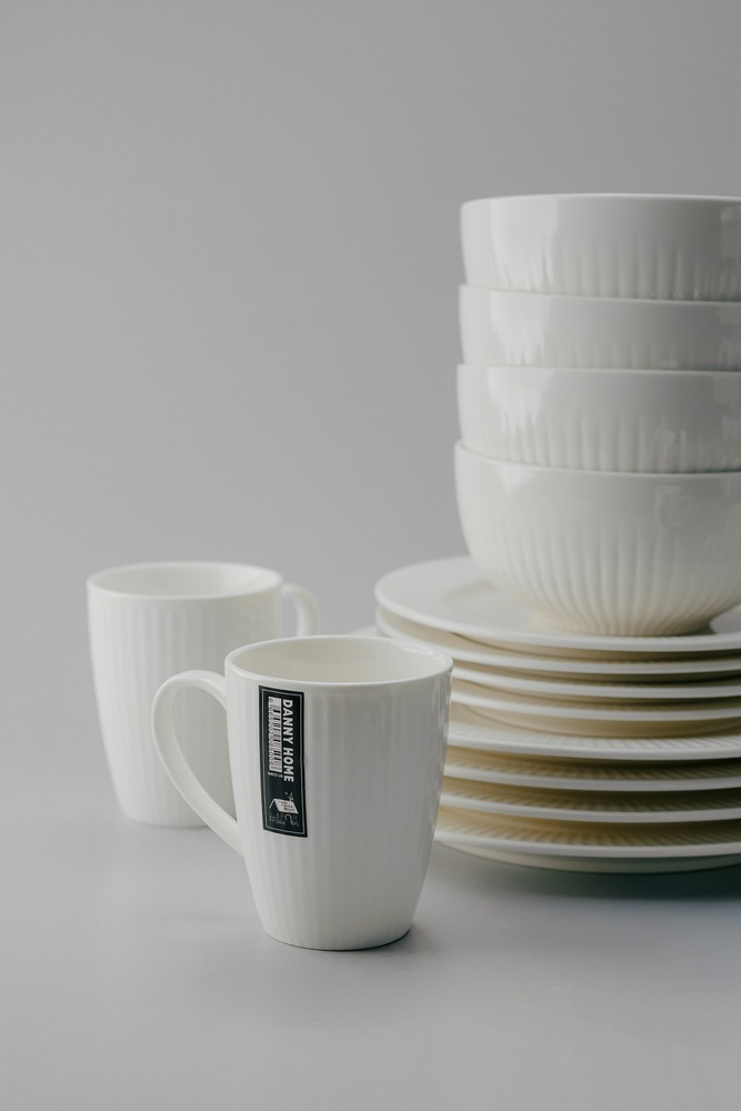 Комплект из 16 предметов на 4 персоны Белый Наборы посуды Столовая посуда Столовая Для дома