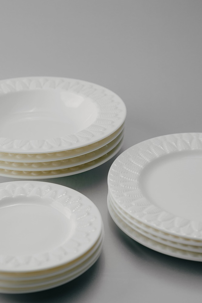 Комплект из 12 предметов на 4 персоны Белый Наборы посуды Столовая посуда Столовая Для дома