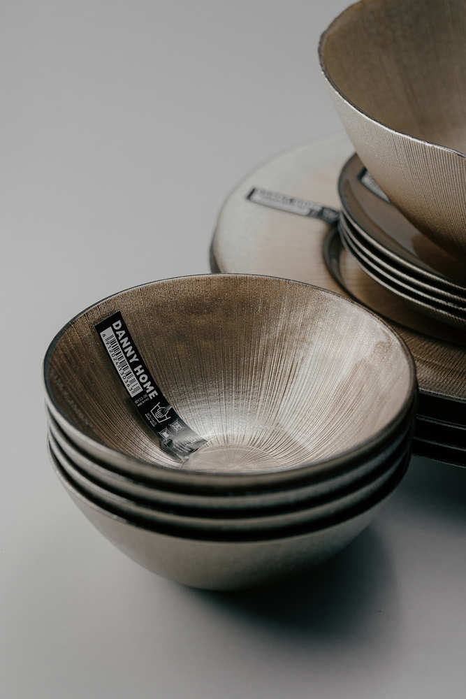 Комплект из 25 предметов на 6 персон Золотой Наборы посуды Столовая посуда Столовая Для дома