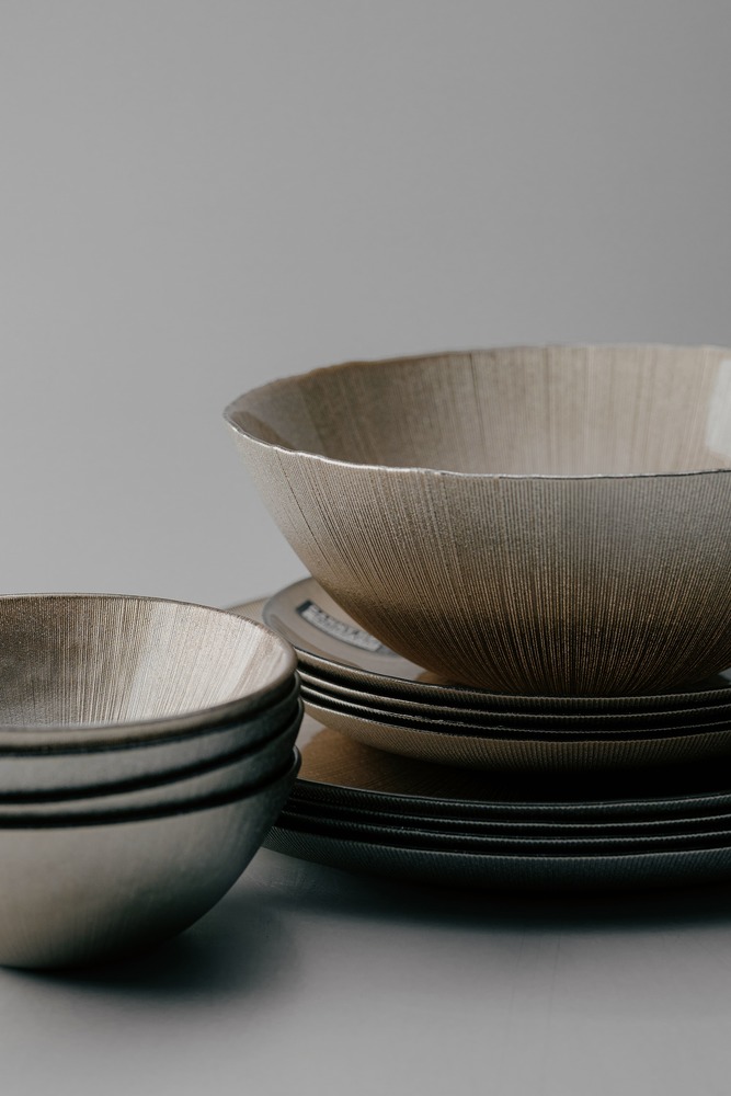 Комплект из 17 предметов на 4 персоны Золотой Наборы посуды Столовая посуда Столовая Для дома