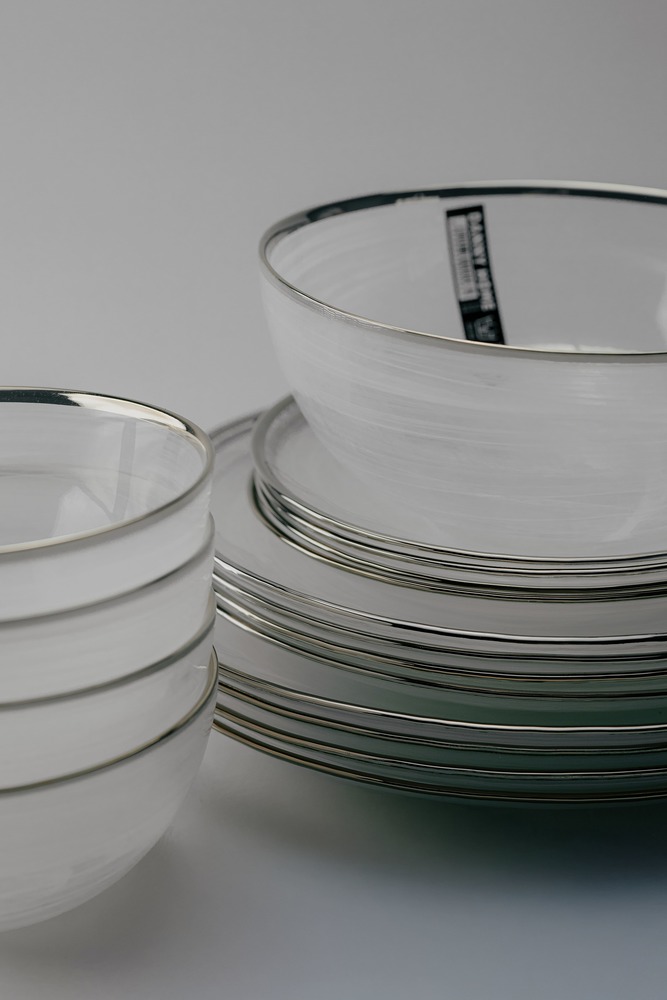 Комплект из 17 предметов на 4 персоны Белый Наборы посуды Столовая посуда Столовая Для дома