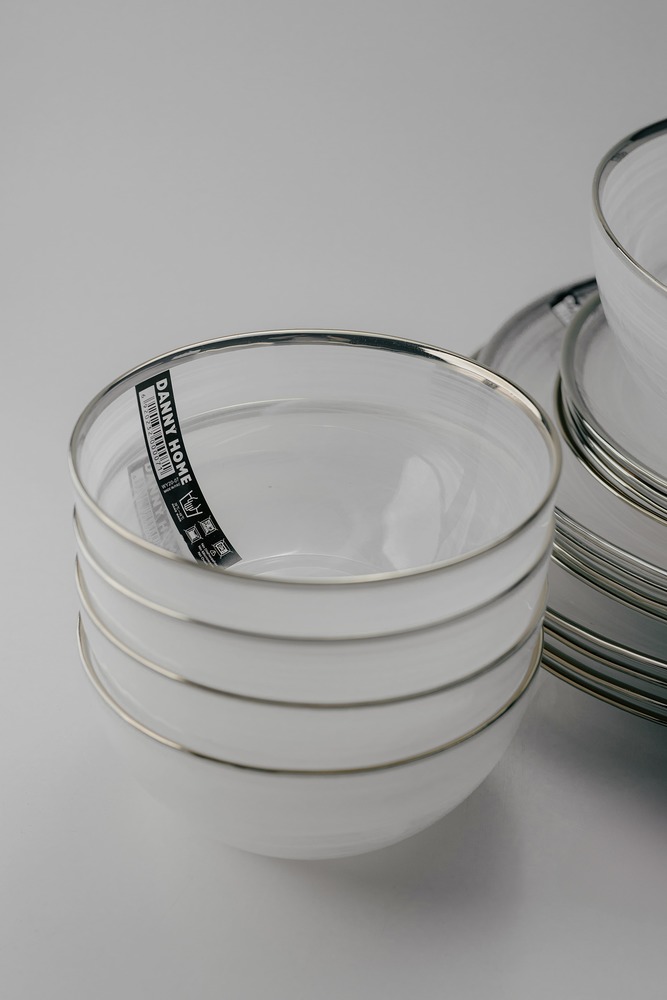 Комплект из 17 предметов на 4 персоны Белый Наборы посуды Столовая посуда Столовая Для дома