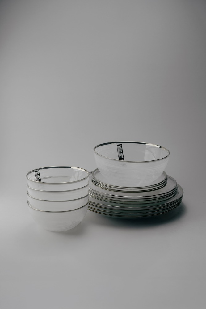 Комплект из 25 предметов на 6 персон Белый Наборы посуды Столовая посуда Столовая Для дома