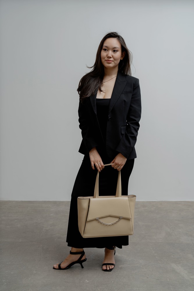 Сумка-тоут Бежевый Сумки-тоут Сумки Женщинам