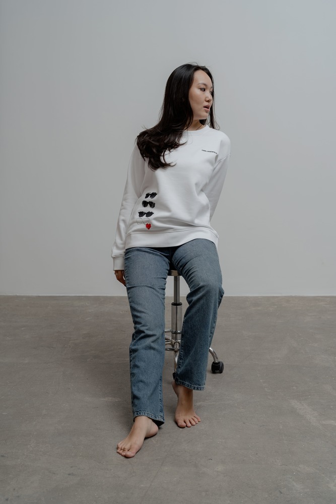 Толстовка Белый Толстовки Одежда Женщинам