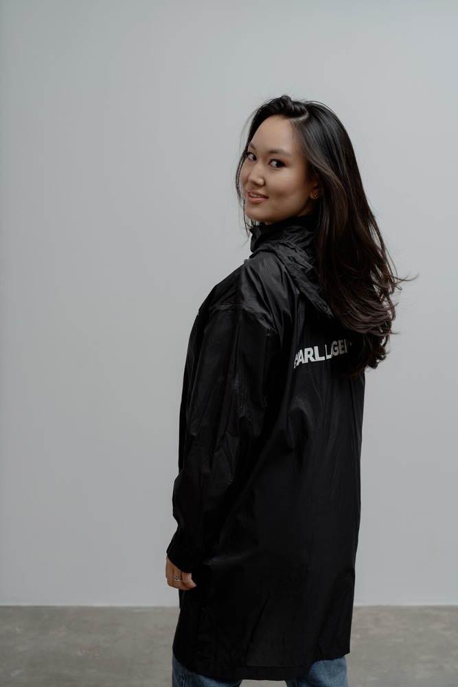 Дождевик Черный Дождевики Одежда Женщинам