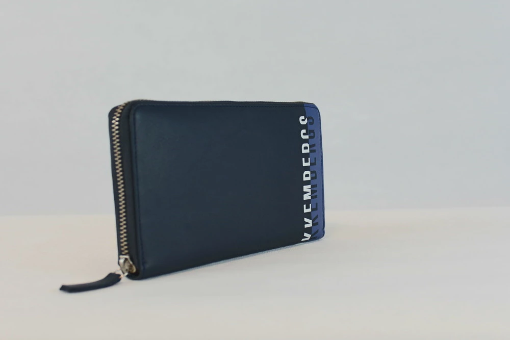 MID COLOR ZIPPED WALLET 306 Синий Портмоне Мужчинам