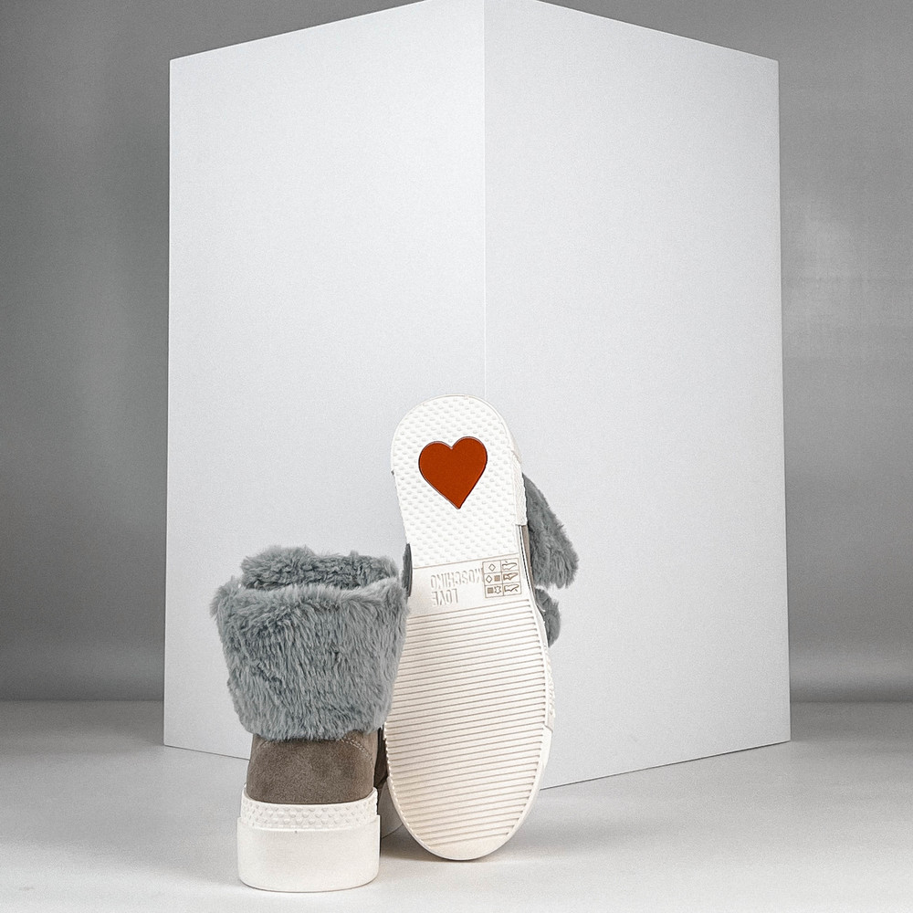 Кроссовки с мехом Бежевый Кроссовки Обувь Женщинам