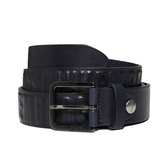 LEATHER MEN'S BELT DARK BLUE Темно-синий Ремень Мужчинам