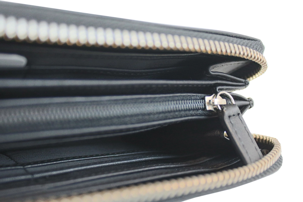 METAL ZIPPED WALLET 306 Черный Портмоне Мужчинам
