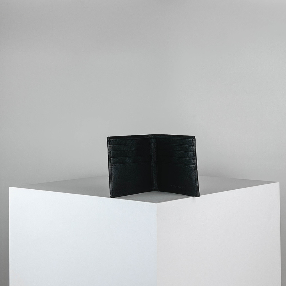 Подарочный набор Черный Портмоне Мужчинам Кредитницы Мужчинам