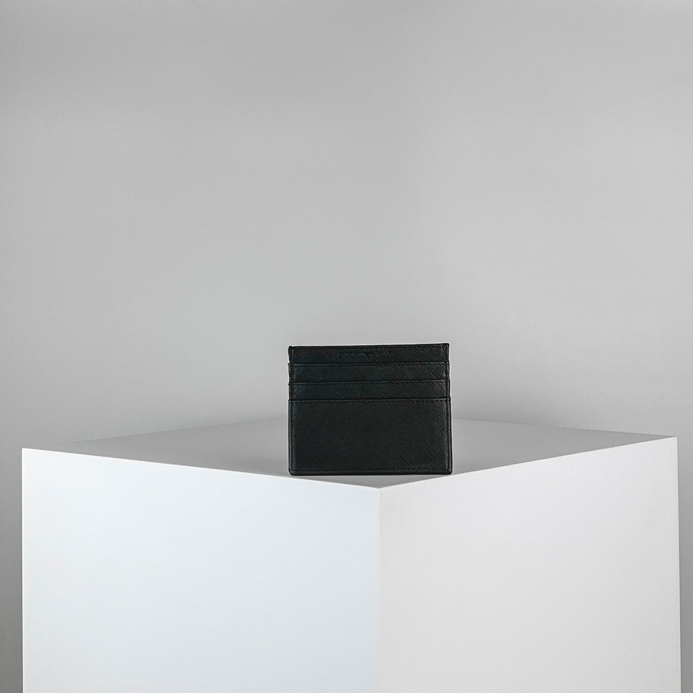 Подарочный набор Черный Портмоне Мужчинам Кредитницы Мужчинам