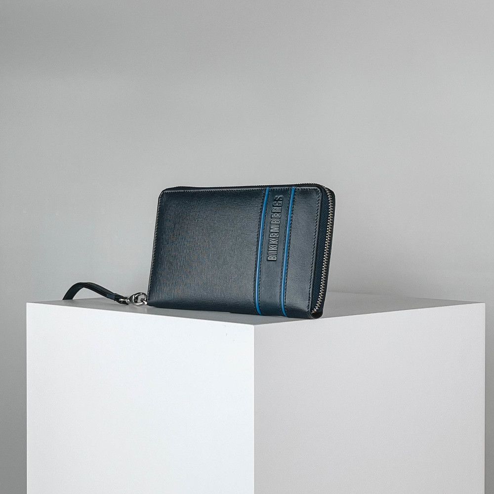 Мужской клатч Синий Борсетка Мужчинам