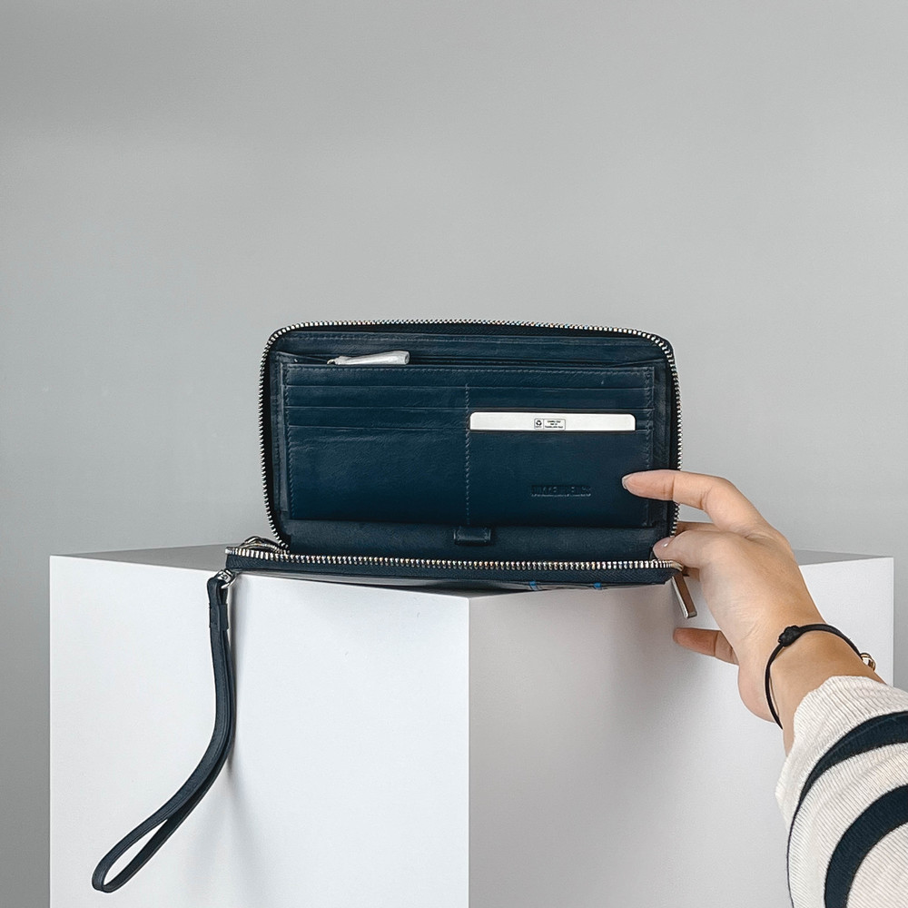 Мужской клатч Синий Борсетка Мужчинам